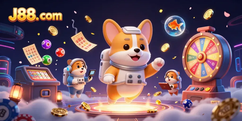 Engage in thrilling action with J88. com at a dynamic space casino featuring exciting games.
